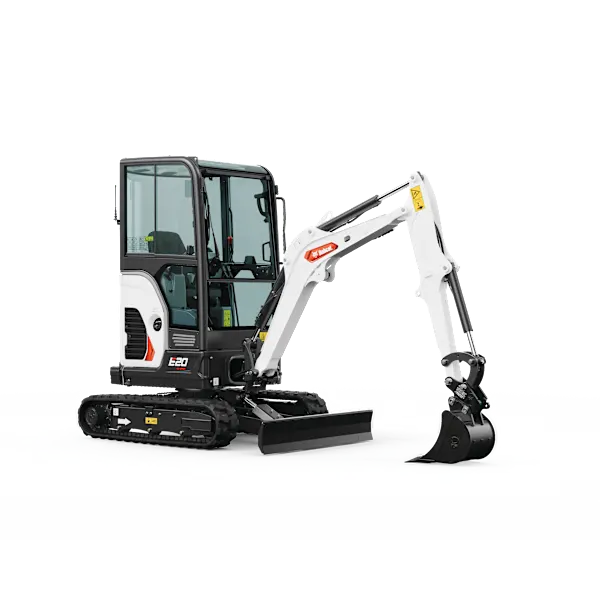 Bobcat E20 mini excavator available for rental in San Diego
